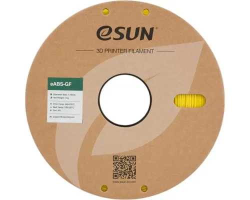 Пластик для 3D-принтера eSUN EABS-GF 1,75mm 1kg YELLOW (EABS-GF-P175Y1)