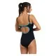 Купальник Arena Tania Clip Back Swimsuit One P 005974-580 чорний, блакитний 48 (3468336867785)