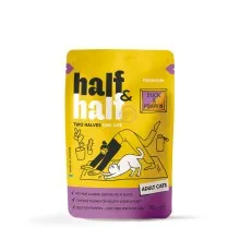 Вологий корм для кішок Half&Half з качкою та гарбузом в соусі 85 г (4820261921915)