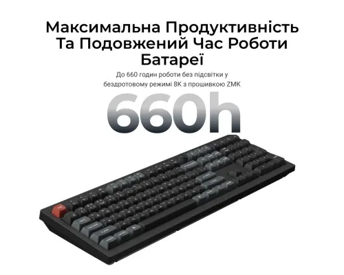 Клавіатура Keychron V6 Ultra Keychron Red Switch RGB UA Black (V6U-D1-UA)