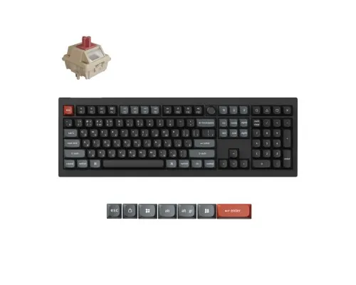 Клавіатура Keychron V6 Ultra Keychron Red Switch RGB UA Black (V6U-D1-UA)