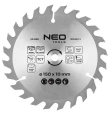Диск пильний Neo Tools по дереву 230x30-24T 150x10-24 1.6мм (55-666)