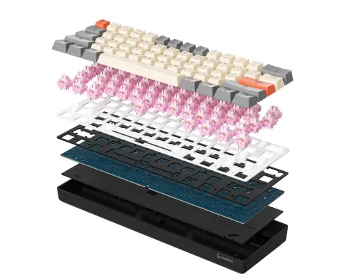Клавіатура GamePro MK130 V2 Infinity QLAB Sakura Linear RGB USB UA Black (MK130-V2-B-QS)