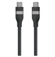 Дата кабель USB-C to USB-C 1.8m 240W upcycled-braided black Anker (A82E2H12)