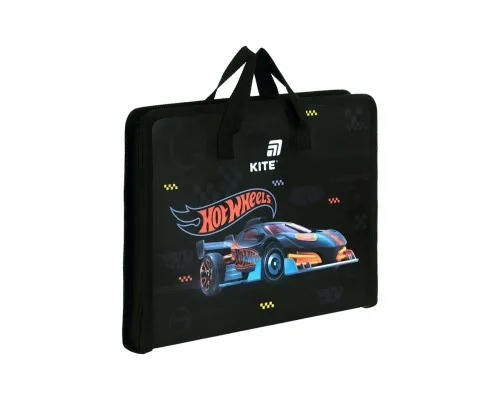 Папка - портфель Kite на блискавці A4 Hot Wheels, 1 відділення (HW26-202)