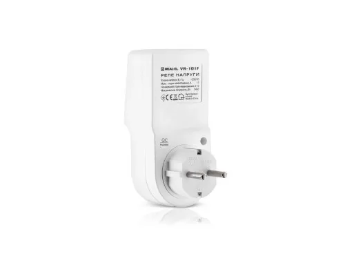 Реле напруги REAL-EL VR-101F, white (EL122300009)
