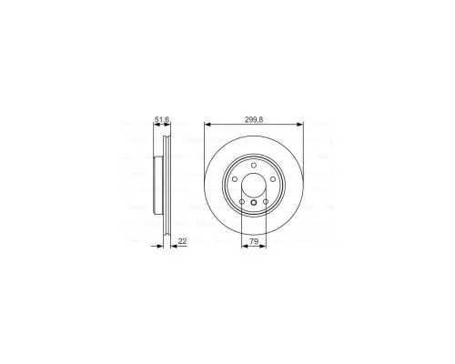 Гальмівний диск Bosch 0 986 479 S32