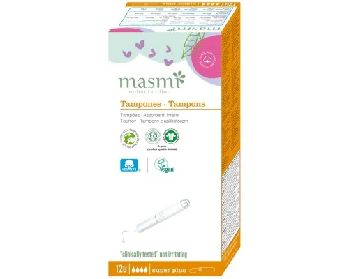 Тампони Masmi Super Plus з аплікатором 12 шт. (8432984000295)