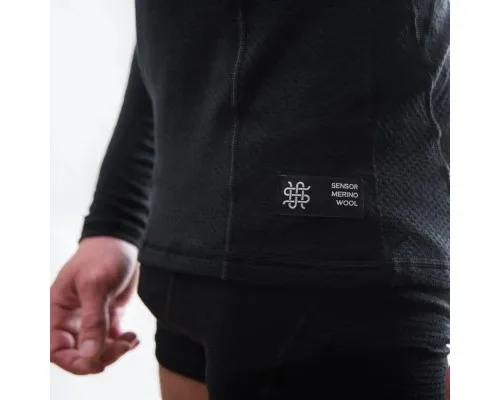 Термокофта Sensor Merino DF LS black 15100021 M (SM11M-black-M)