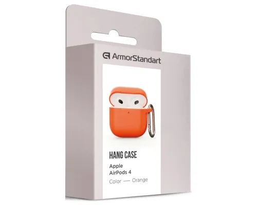 Чохол для навушників Armorstandart Hang Case для Apple AirPods 4 Orange (ARM81288)