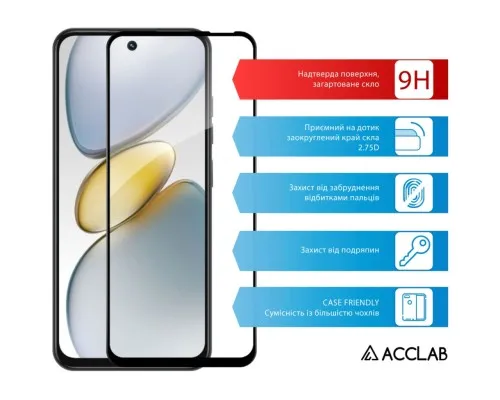 Скло захисне ACCLAB Full Glue Tecno Spark Go 1 Black (1283126607745)
