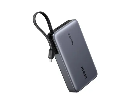Батарея універсальна Ugreen 20000 mAh 145W Fast Charging Cable Space gray (U_55992B)