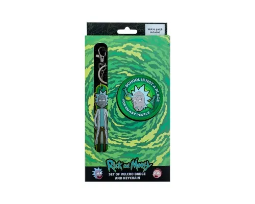 Бейдж Kite набір на липучці та підвіска Rick and Morty (RM24-3010)