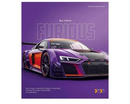 Зошит Школярик Cars posters 96 аркушів клітинка (096-3572K)