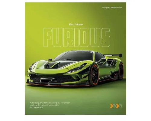 Зошит Школярик Cars posters 96 аркушів клітинка (096-3572K)