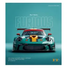 Зошит Школярик Cars posters 96 аркушів клітинка (096-3572K)