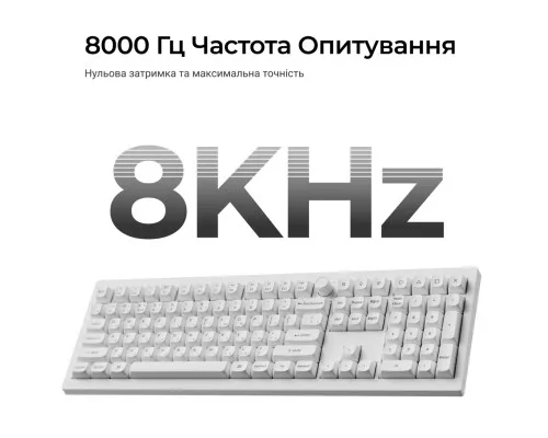 Клавіатура Keychron V6 Ultra Keychron Red Switch RGB UA White (V6U-F1-UA)