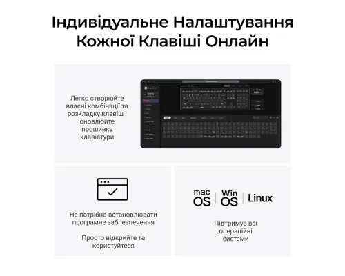 Клавіатура Keychron V6 Ultra Keychron Red Switch RGB UA White (V6U-F1-UA)