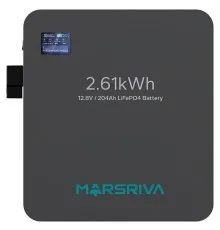 Батарея LiFePo4 Marsriva 12.8V 204Ah 2.61kWh (MR-LFP12-200-WMD)