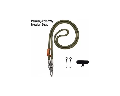 Ремінець для смартфону ColorWay Freedom Strap, green (CW-SCFS-GN)