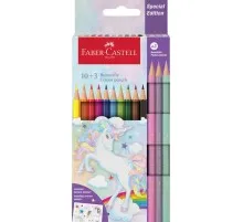 Олівці кольорові Faber-Castell PASTEL UNICORN 10+3 кольори (111219) (32515)