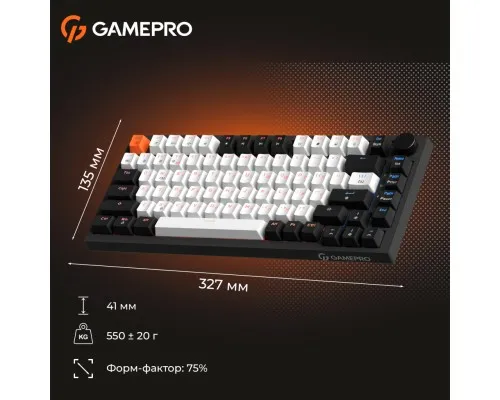 Клавіатура GamePro MK160 V2 Warden QLAB Sakura Linear RGB USB UA Black (MK160-V2-B-QS)