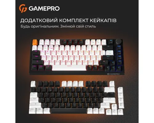 Клавіатура GamePro MK160 V2 Warden QLAB Sakura Linear RGB USB UA Black (MK160-V2-B-QS)
