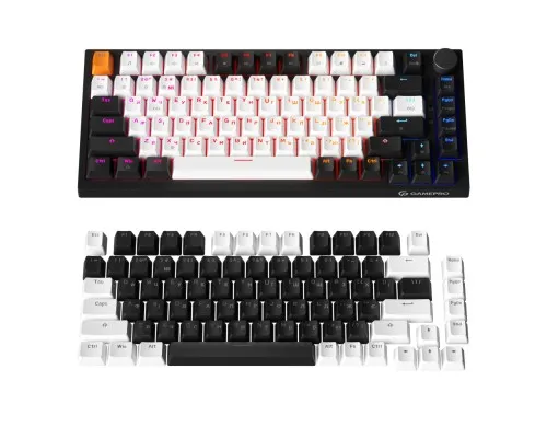 Клавіатура GamePro MK160 V2 Warden QLAB Sakura Linear RGB USB UA Black (MK160-V2-B-QS)