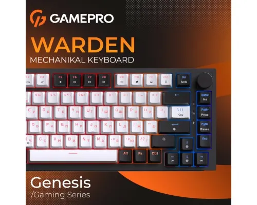 Клавіатура GamePro MK160 V2 Warden QLAB Sakura Linear RGB USB UA Black (MK160-V2-B-QS)
