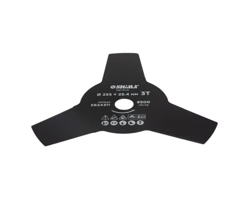 Ніж для тримера Sigma 255x25.4мм, 3Т (5624311)
