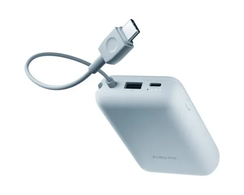 Батарея універсальна Xiaomi 10000mAh 22.5W, Integrated Cable, blue (BHR9073GL)