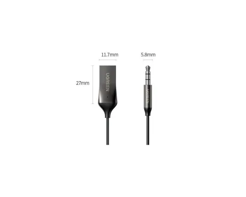 FM модулятор Ugreen Bluetooth 5.0 Aux with mic CM309 UGREEN Black (70601)
