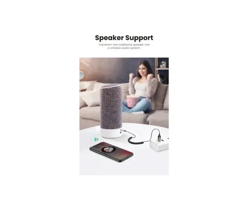 FM модулятор Ugreen Bluetooth 5.0 Aux with mic CM309 UGREEN Black (70601)