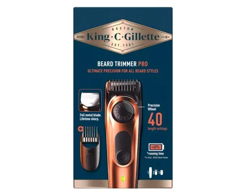 Тример Gillette King C. Beard Trimmer Pro Для бороди (8700216659659)