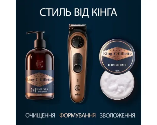 Тример Gillette King C. Beard Trimmer Pro Для бороди (8700216659659)