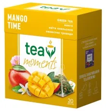 Чай Tea Moments Mango Time зелений 20х1.7 г пірамідки (tm.00292)