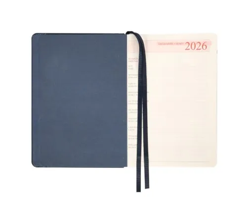 Тижневик Leo planner А5 датований 2026 "Legacy", твердий, синій, 368 сторінок (252648)