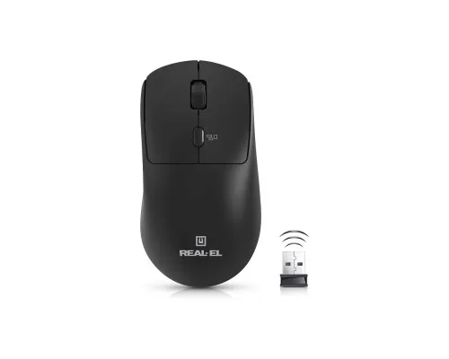 Мишка REAL-EL RM-317W Wireless Black (EL123200052)