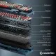Клавіатура GamePro Asgard Drakkar Keychron Super Red Switch Wireless/Bluetooth/USB UA Blue (MK305BL)