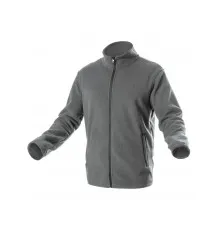 Кофта робоча Hoegert PASADER HT5K382-2XL 100% поліестер темно-сіра, 2XL (56) (HT5K382-2XL)