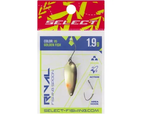 Блешня Select Rival 1.9g 30mm 05 Golden Fish (1870.79.85)