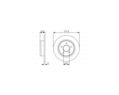 Гальмівний диск Bosch 0 986 479 S51
