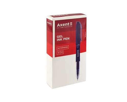 Ручка гелева Axent Autographe 0.5 мм Чорна (AG1007-01-A)