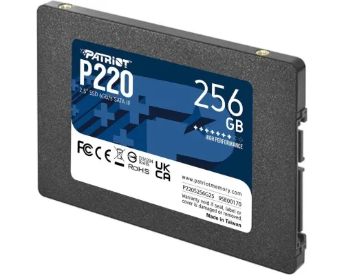 Накопичувач SSD 2.5" 256GB P220 Patriot (P220S256G25)
