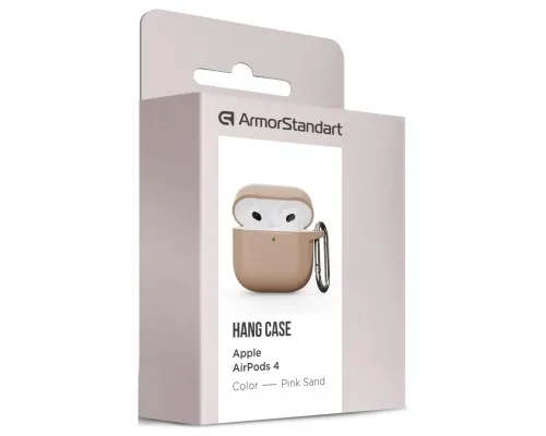 Чохол для навушників Armorstandart Hang Case для Apple AirPods 4 Pink Sand (ARM81291)