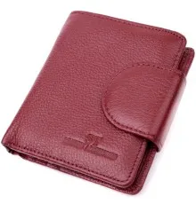 Гаманець ST Leather З натуральної шкіри Бордовий (22452)
