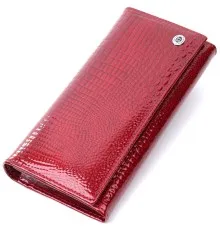Гаманець ST Leather З натуральної шкіри Червоний (22680)