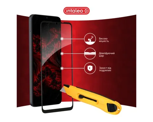 Скло захисне Intaleo Full Glue ZTE Blade A35 Black (1283126598739)