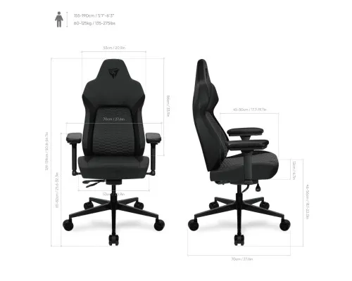 Крісло ігрове TX3 Core Smart Racer Black (TEGC-2069101.11)