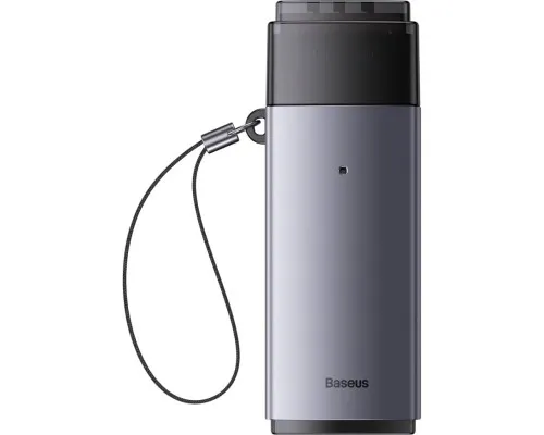 Зчитувач флеш-карт Baseus USB to SD/TF gray (WKQX060013)